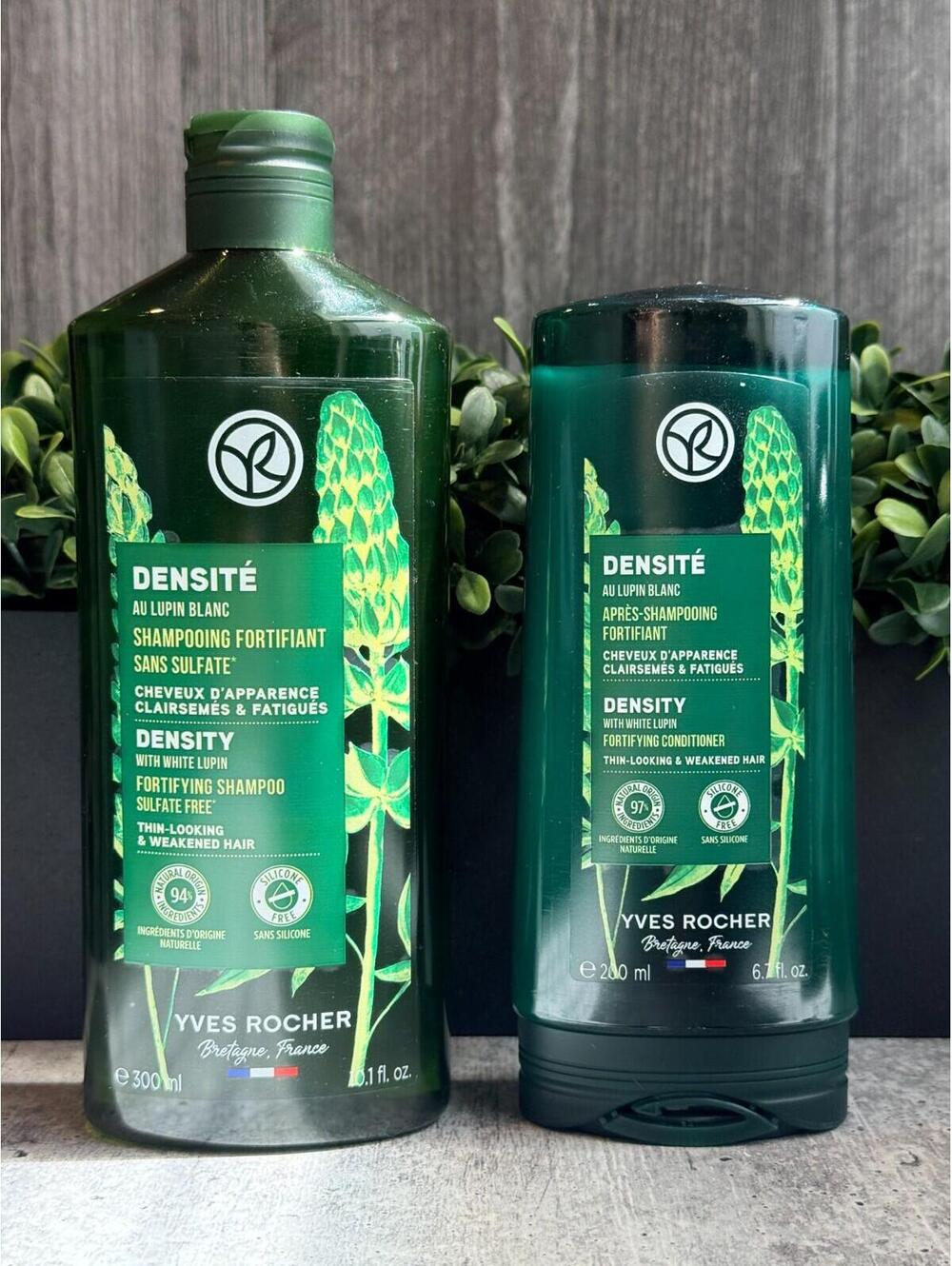 Yves Rocher DENSITY Fortifying with White Lupin Shampoo and Conditioner Set